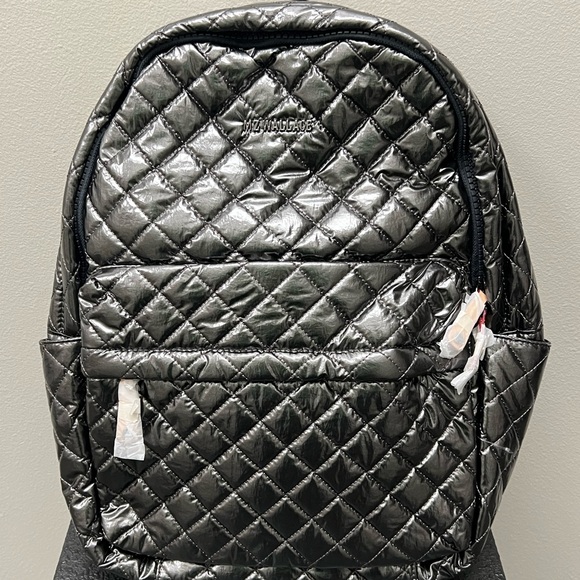 MZ Wallace Handbags - NEW MZ Wallace City Backpack in Anthracite Metallic